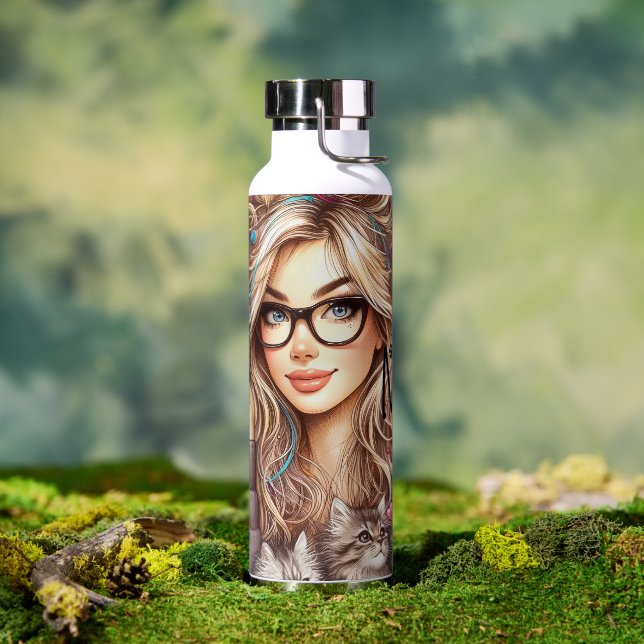 Crazy Cat Lady  Water Bottle (Outdoor)