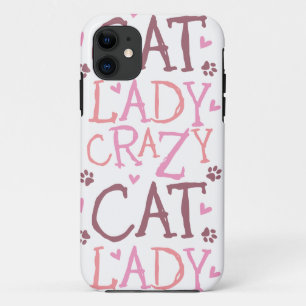 Crazy Cat Lady (white) iPhone 5 Case-Mate Case