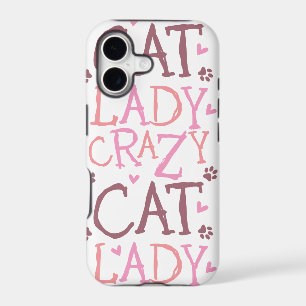 Crazy Cat Lady (white) iPhone 5 Case-Mate Case