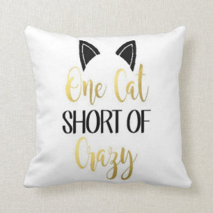 Crazy Cat Person Pillow