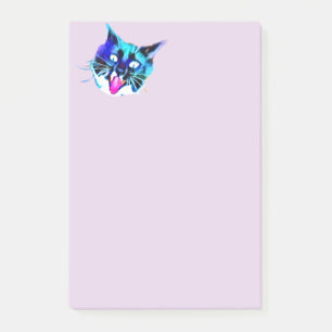 Crazy Cat Post-It Notes