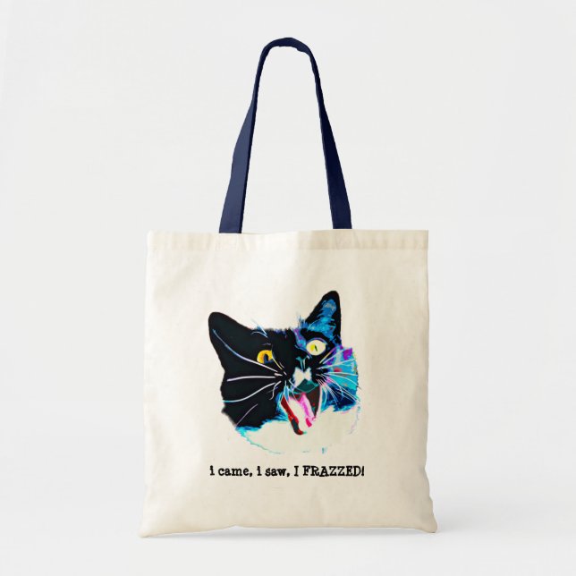 Crazy Cat Tote Bag (Front)