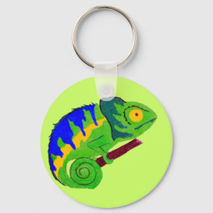 Crazy Chameleon Keychain