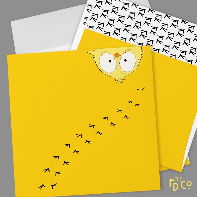 Crazy Chicken! Funny Fun | Yellow White & Black Envelope (Creator Uploaded)