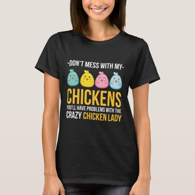 Crazy Chicken L T-Shirt (Front)