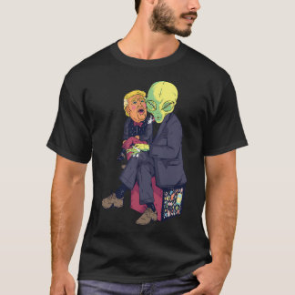 Crazy Chicken Lady Funny chickens illustration. T-Shirt