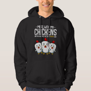 Crazy Chicken Lady idea Hoodie