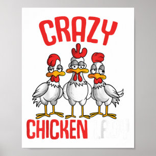 Crazy Chicken Lady Women _1 Poster