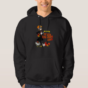 Crazy Chicken Lady Women Hoodie