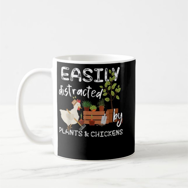 Crazy Chicken Man  Coffee Mug (Left)