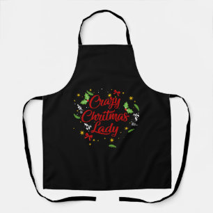 Crazy Christmas Lady     Apron
