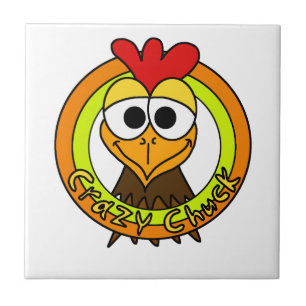 Crazy Chuck Chicken Head Tile