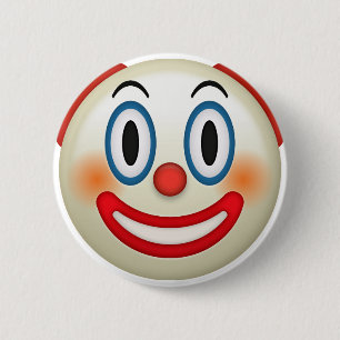 Crazy Clown Emoji 2 Inch Round Button
