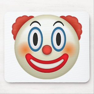 Crazy Clown Emoji Mouse Pad