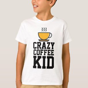 CRAZY COFFEE KID, Kids T-shirts