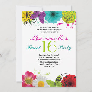 CRAZY COLLAGE Sweet 16 Seize Invitation
