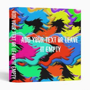 Crazy colours binder