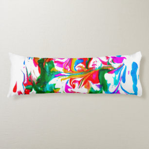 Crazy colours body pillow
