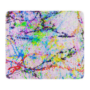 Crazy colours cutting board