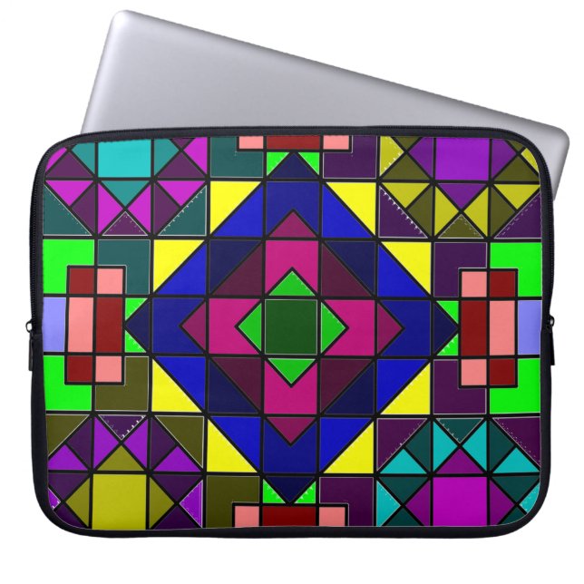 Crazy Colours Laptop Sleeve (Front)