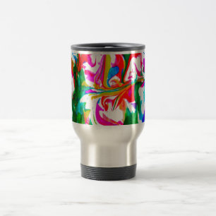 Crazy colours travel mug
