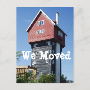 Crazy Cottage We Moved Change of Address Cards