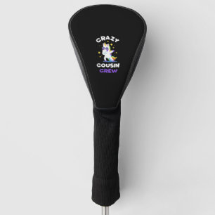 Crazy Cousin Crew Reunion Unicorn T Shirt Funny Da Golf Head Cover