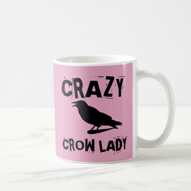 CRAZY CROW LADY COFFEE MUGS (Right)