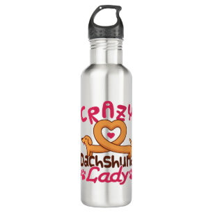 Crazy Dachshund Lady Doxie Mom 710 Ml Water Bottle