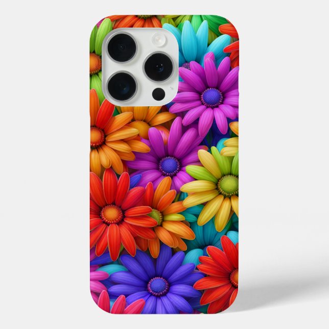 Crazy Daisy #5 - iPhone 15 Pro Cases (Back)