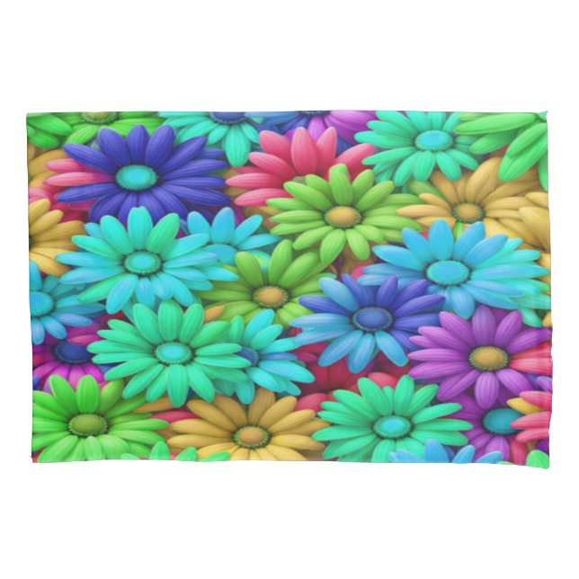 Crazy Daisy #9 - Pillowcase (Front-Left)