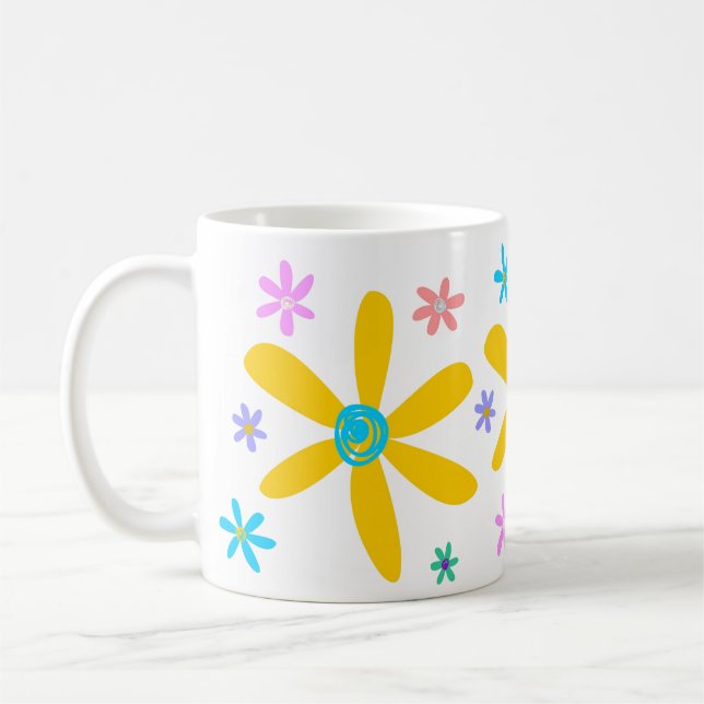 Crazy Daisy Coffee Mug (Left)