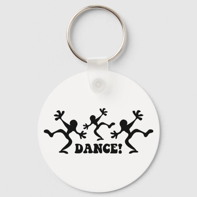 Crazy Dancers Dancing Keychain (Front)