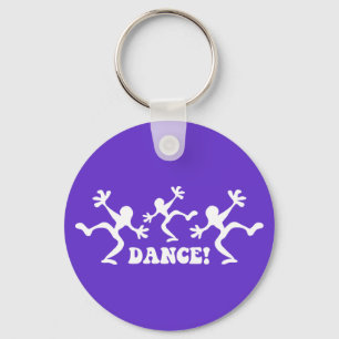 Crazy Dancers Dancing Keychain
