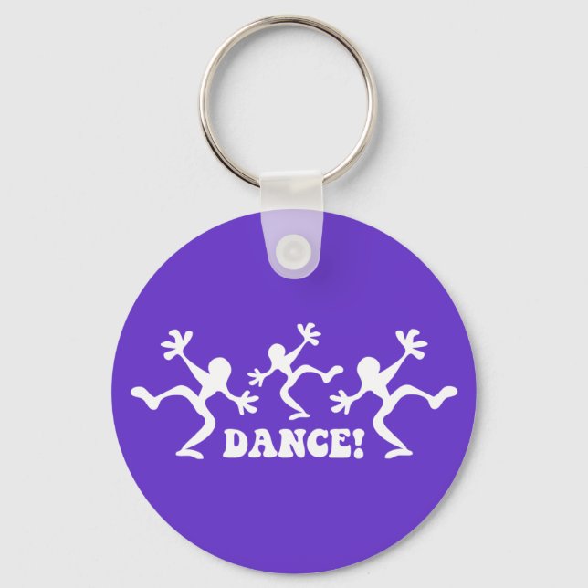 Crazy Dancers Dancing Keychain (Front)