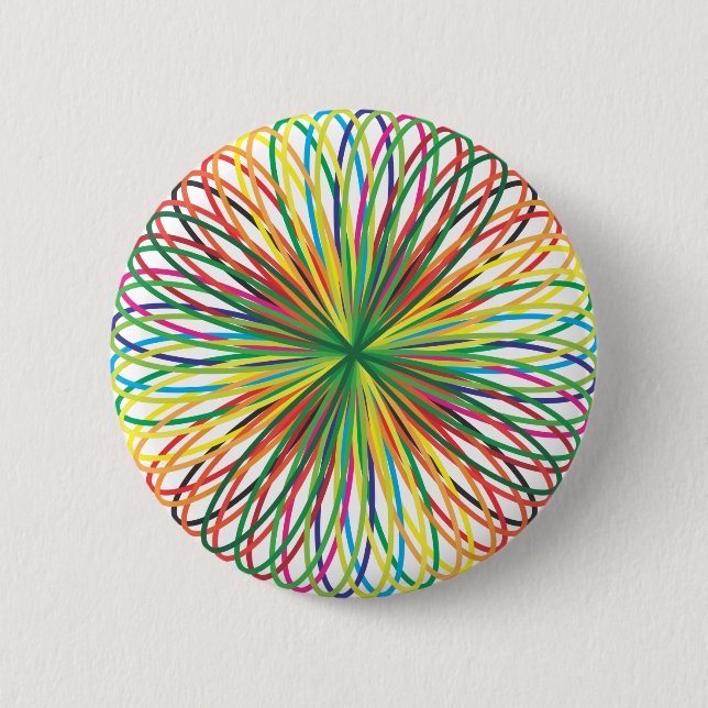 Crazy Dandelion 2 Inch Round Button (Front)