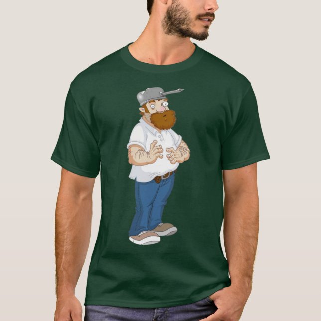 Crazy Dave Plants vs Zombies funny T-Shirt (Front)