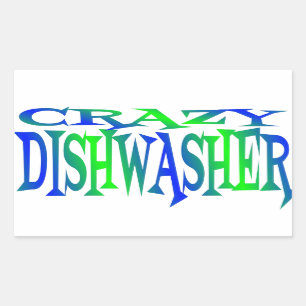 Crazy Dishwasher Sticker