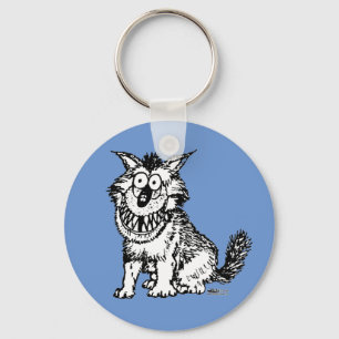 Crazy Dog Keychain
