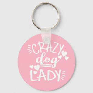 Crazy Dog Lady Puppy Mom Puppies Rescue Adoption Keychain