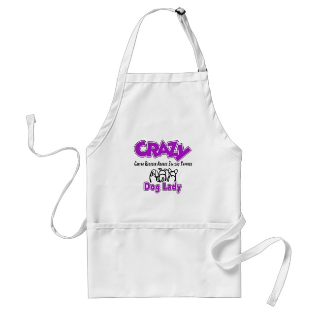 Crazy Dog Lady Standard Apron (Front)