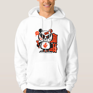 Crazy Drift Patrol - Aggressive Panda (red) Hoodie