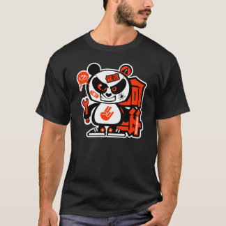 Crazy Drift Patrol - Aggressive Panda (red) T-Shirt