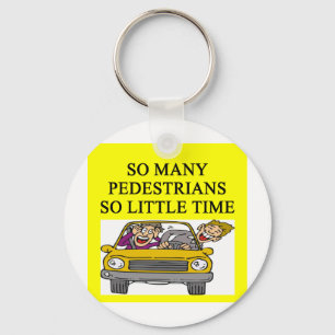 crazy driver joke keychain