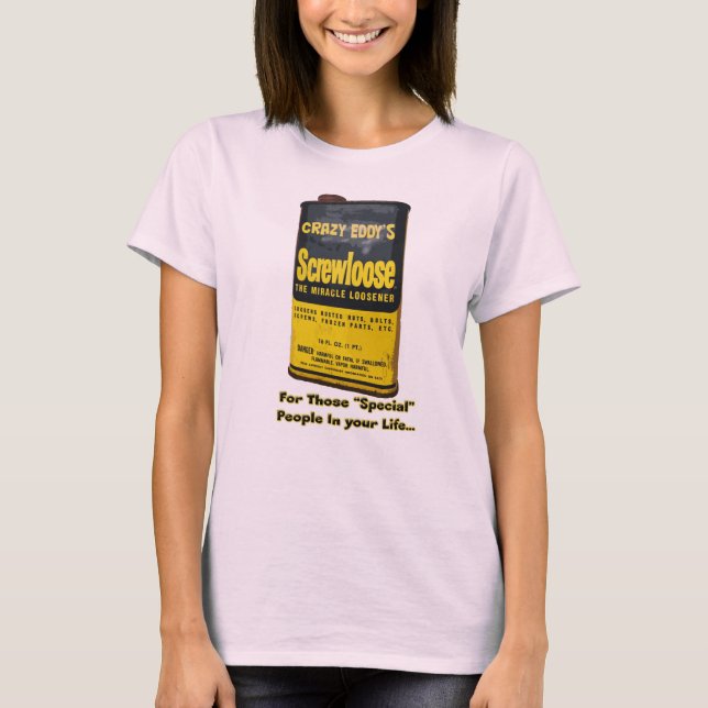 Crazy Eddy's Screw Loose. T-Shirt (Front)