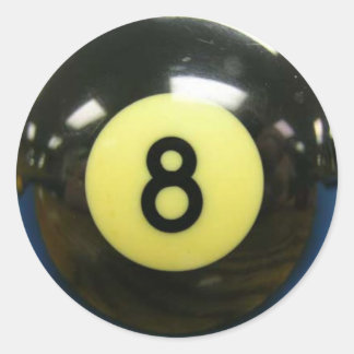 Crazy Eights 8) Classic Round Sticker