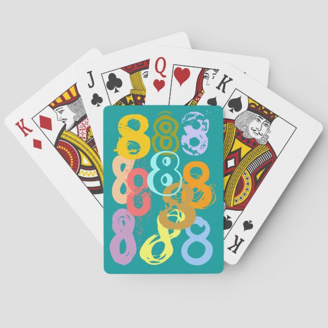 Crazy Eights Eight Fun Game Gift Playing Cards (Back)