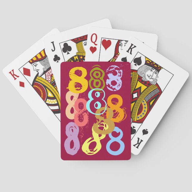 Crazy Eights Eight Fun Game Gift Playing Cards (Back)
