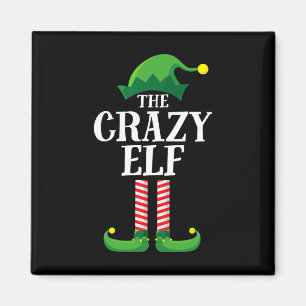 Crazy Elf Matching Family Group Christmas Party  Magnet