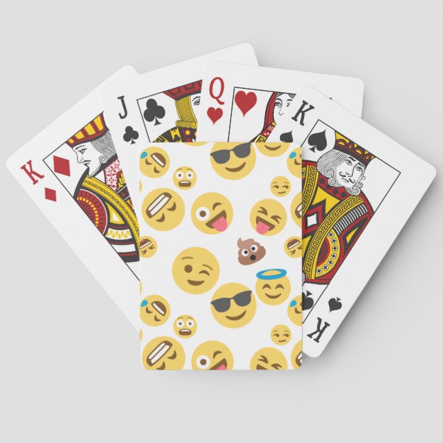 Crazy Emojis Playing Cards (Back)